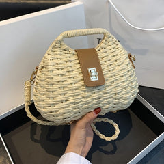 Straw Shoulder Bag
