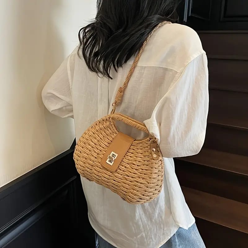 Straw Shoulder Bag