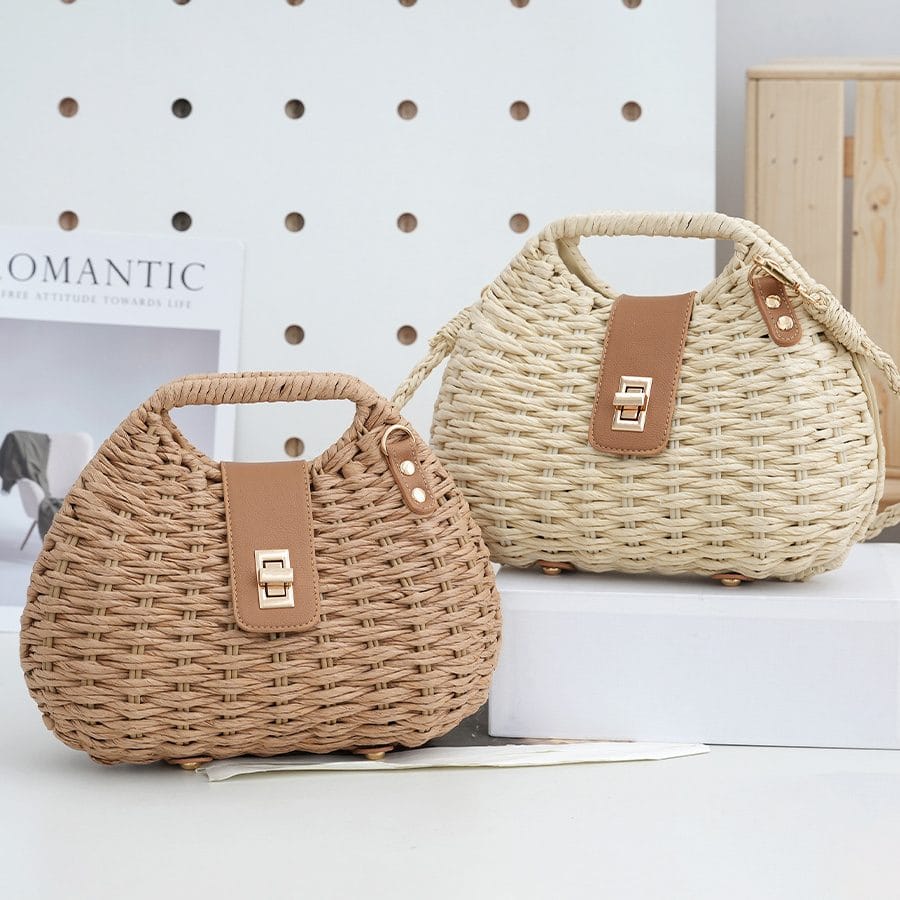 Straw Shoulder Bag