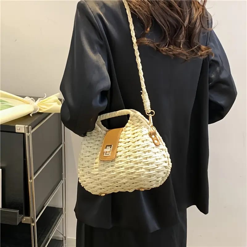 Straw Shoulder Bag