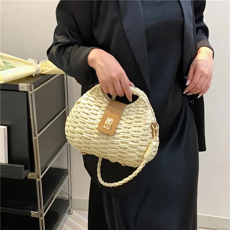 Straw Shoulder Bag