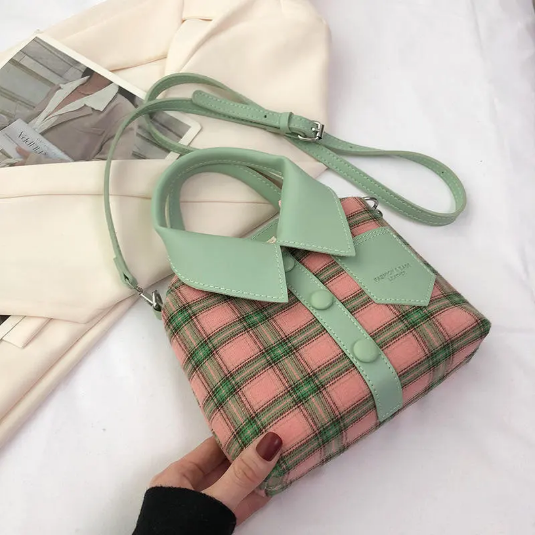 Shirt-Style Crossbody Bag