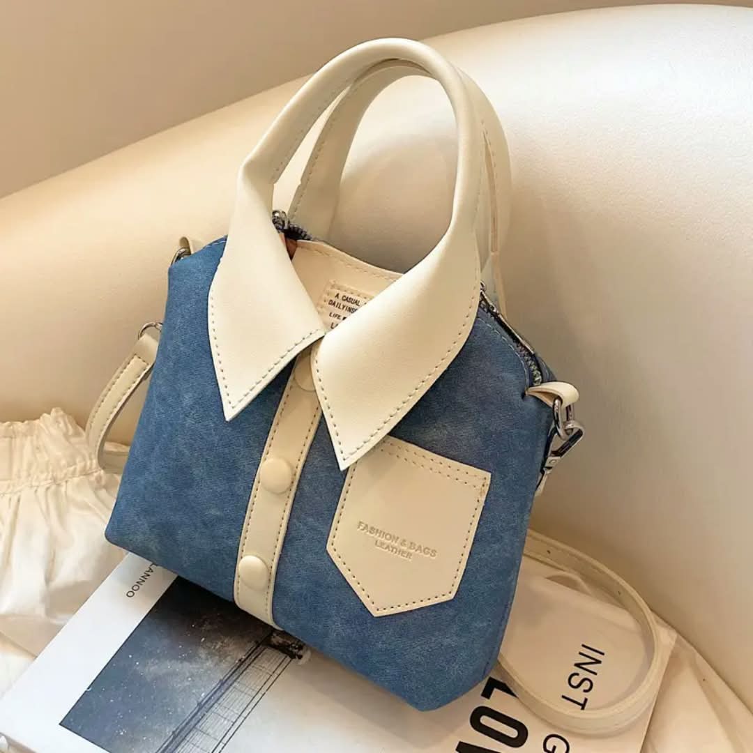 Shirt-Style Crossbody Bag