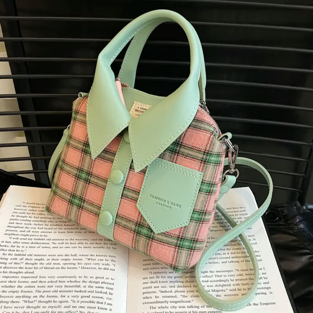 Shirt-Style Crossbody Bag