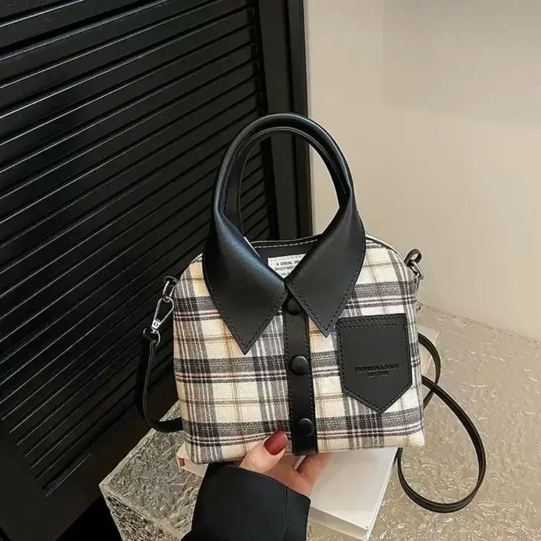 Shirt-Style Crossbody Bag