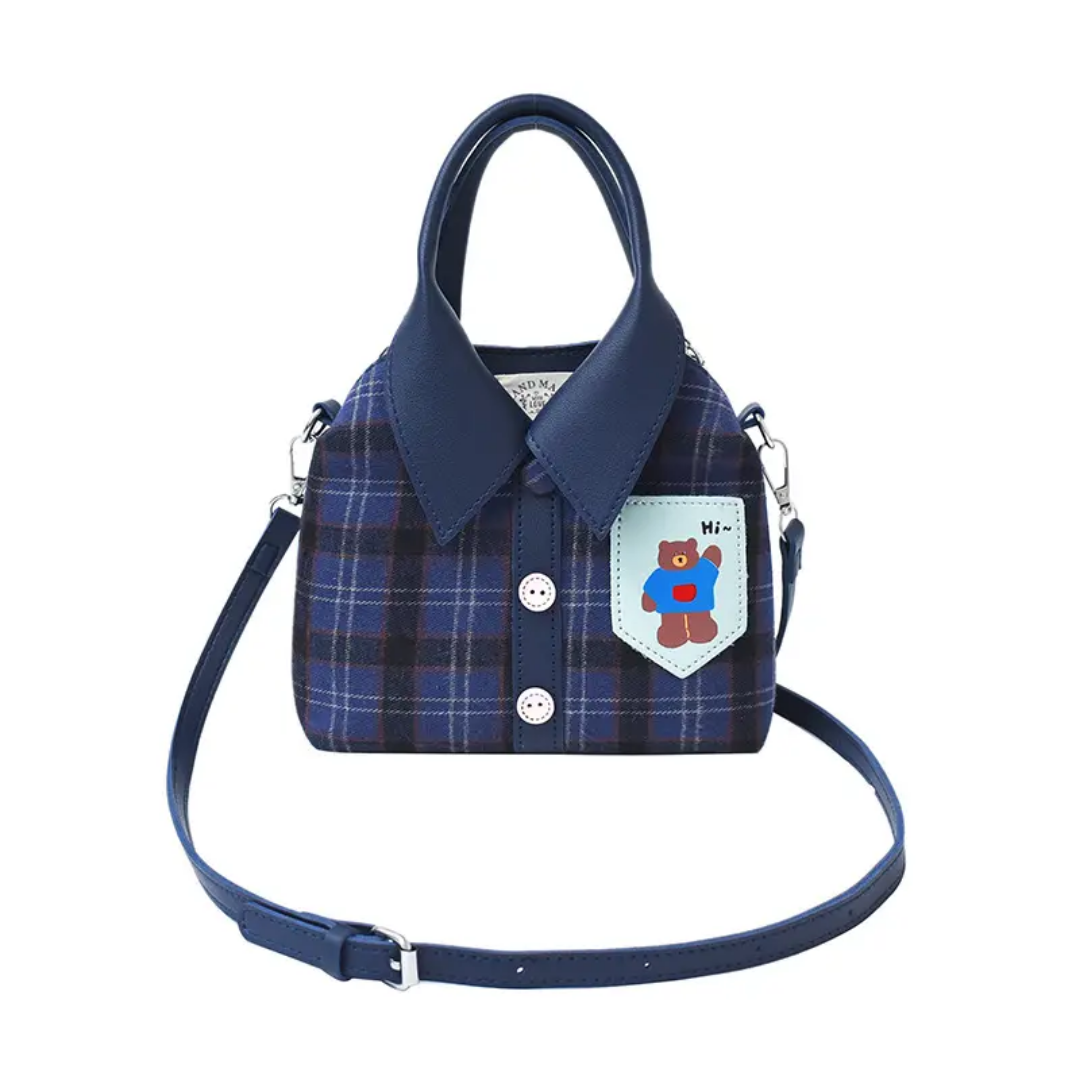 Shirt-Style Crossbody Bag