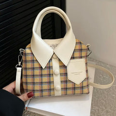 Shirt-Style Crossbody Bag