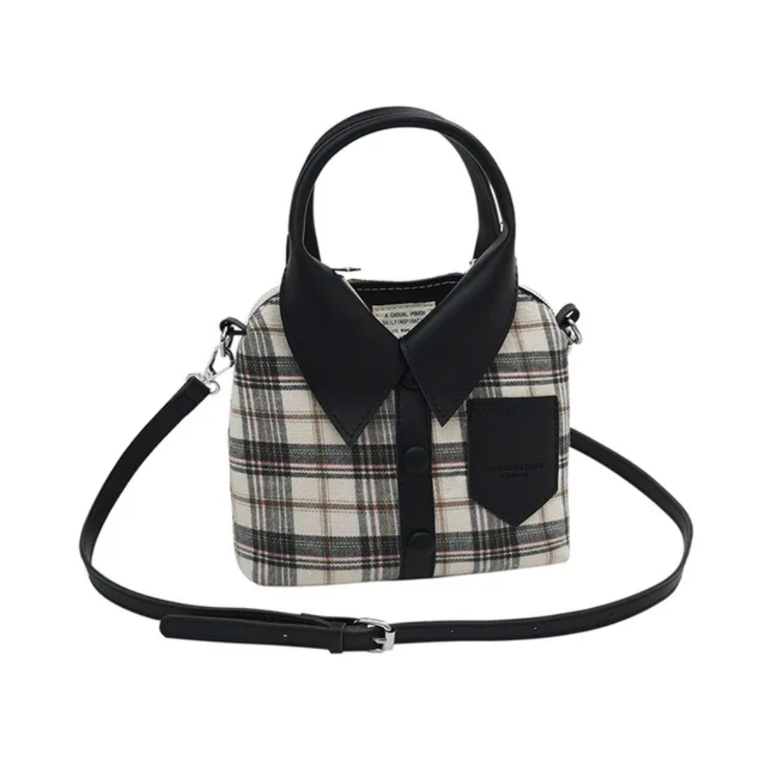 Shirt-Style Crossbody Bag