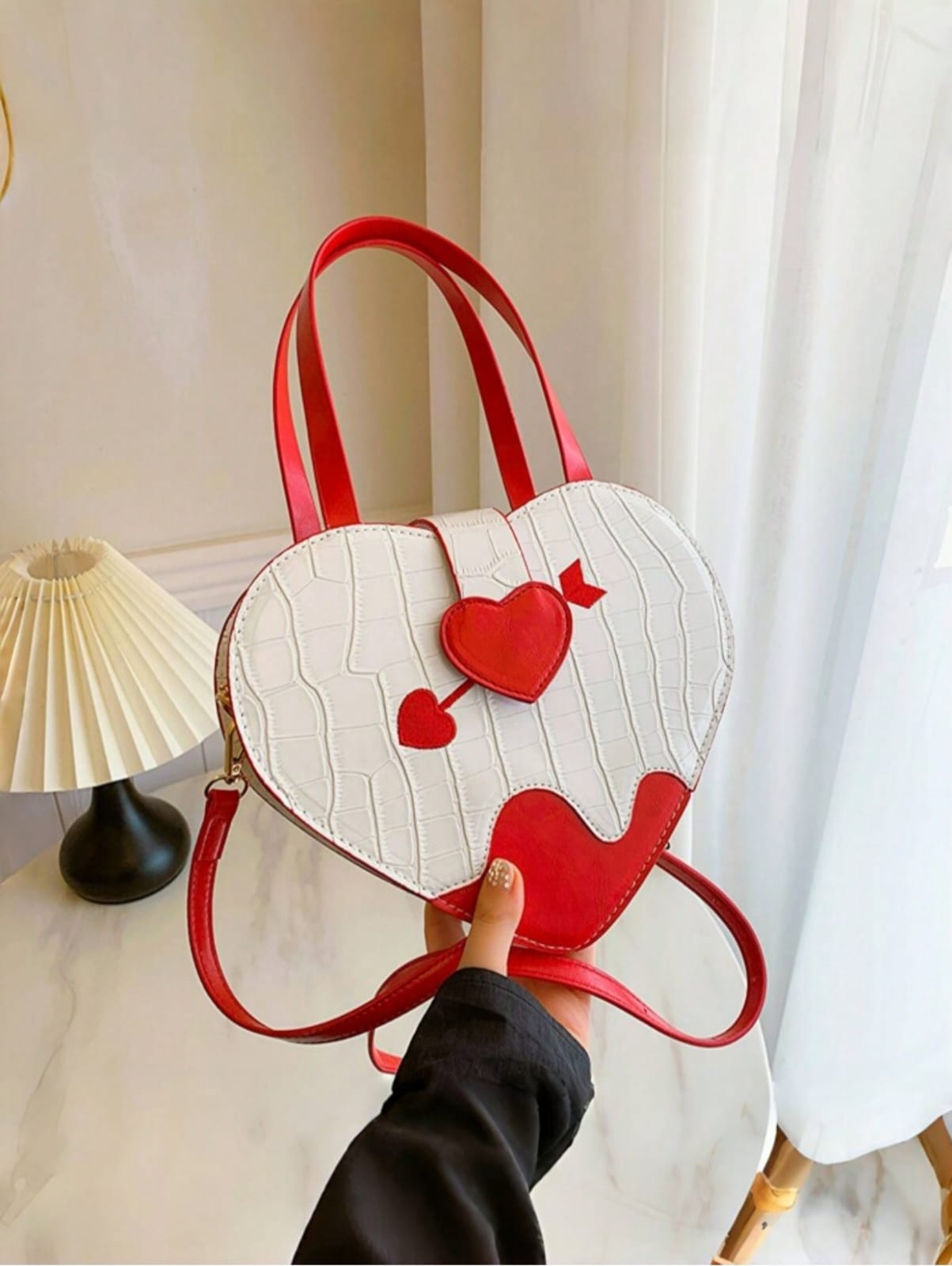 Heart crossbody bag sling