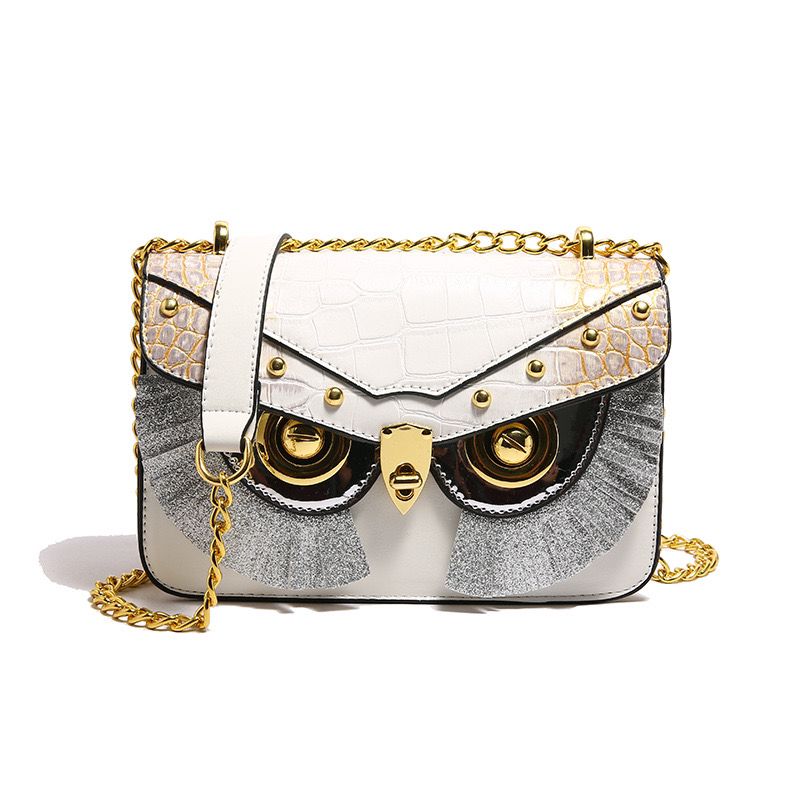 Owl clutch sling bag