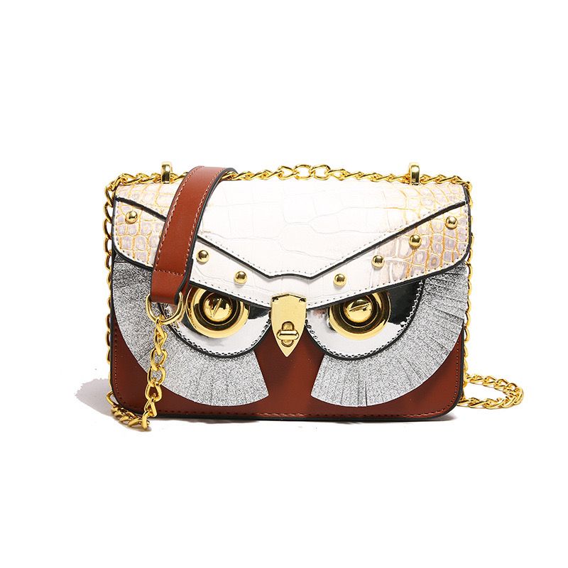 Owl clutch sling bag