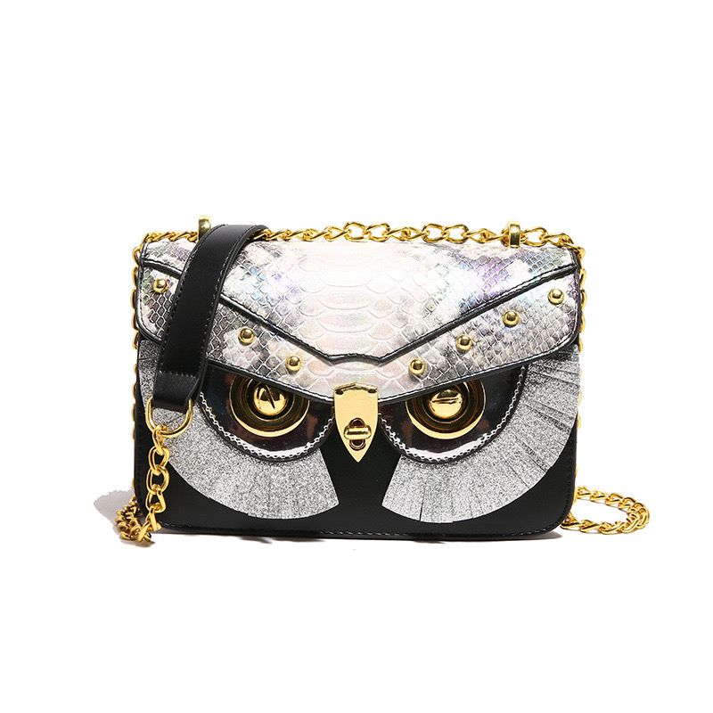 Owl clutch sling bag