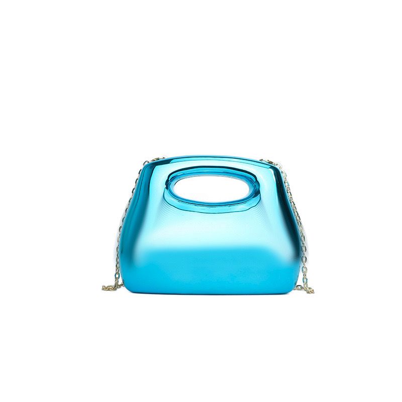 Uno acrylic hand clutch with sling