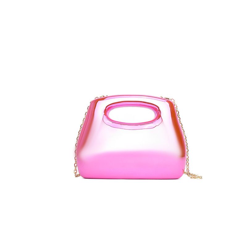 Uno acrylic hand clutch with sling