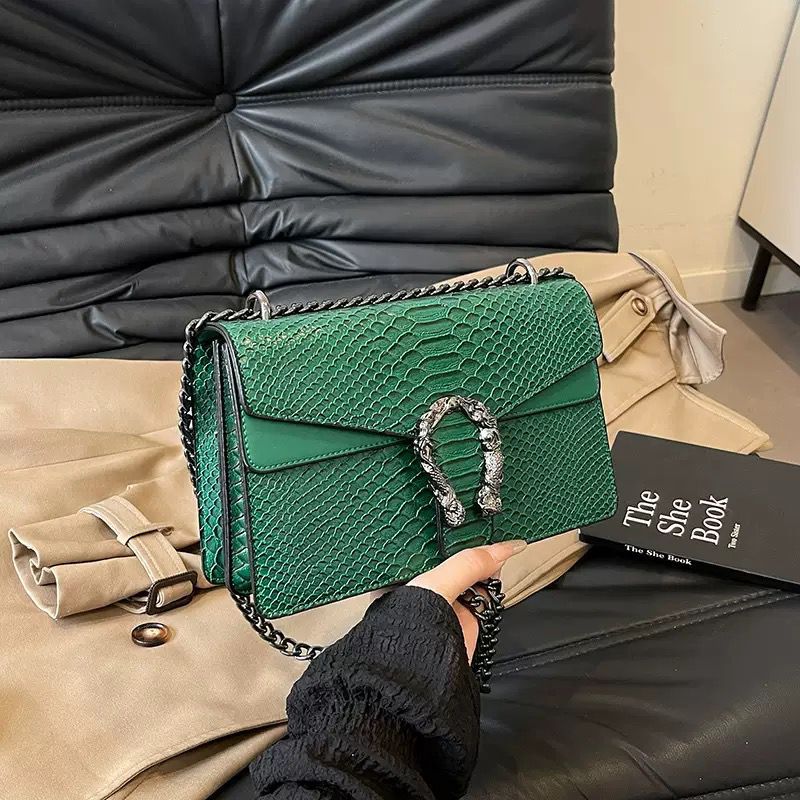 Python-Texture Crossbody Bag