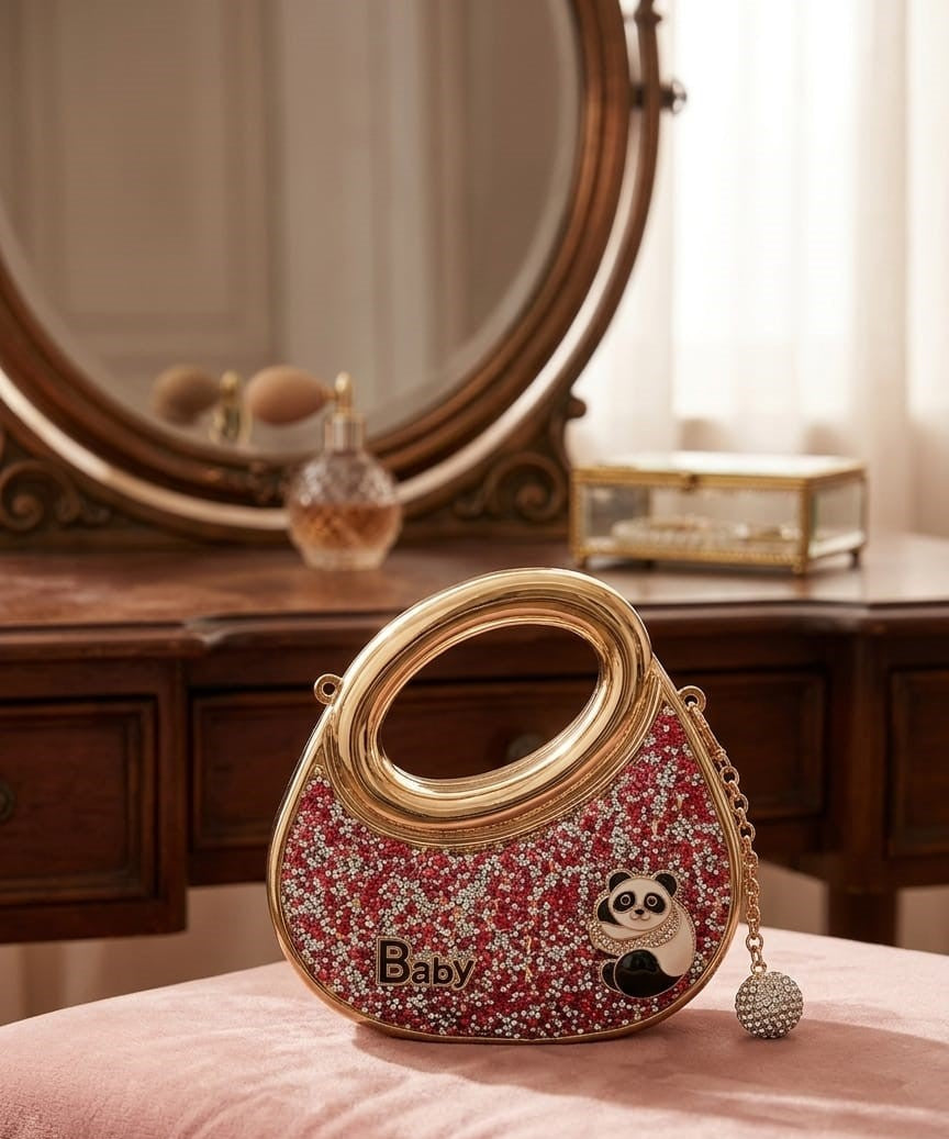 panda crystal mini sling bag
