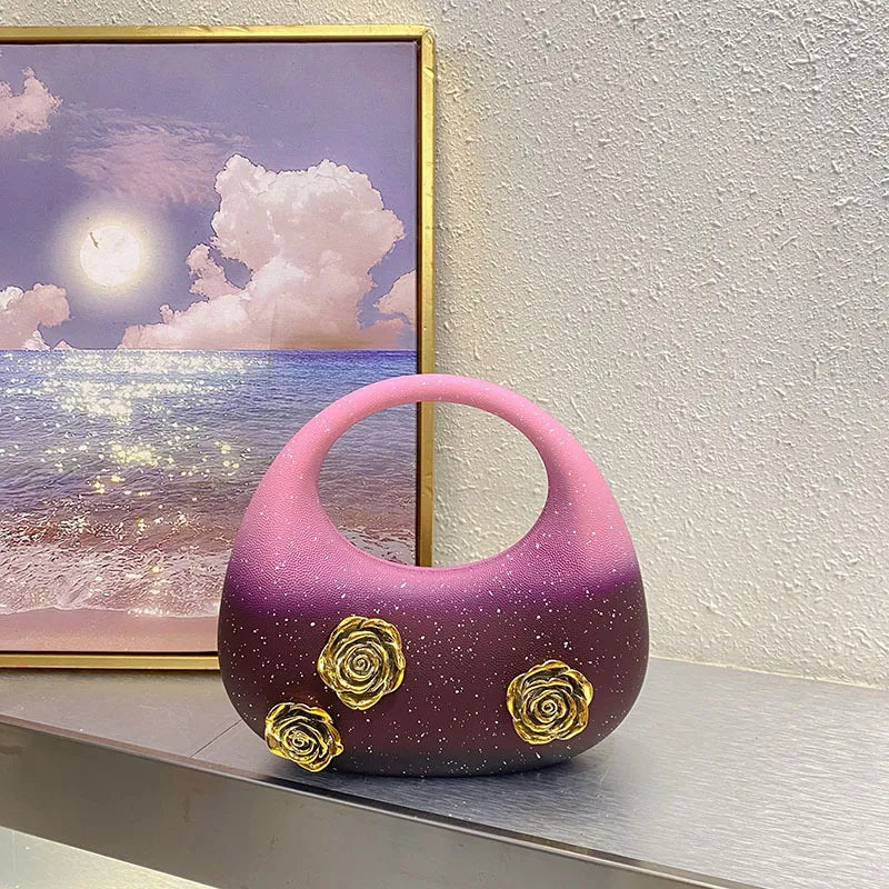 Elegant Rose Evening Bag