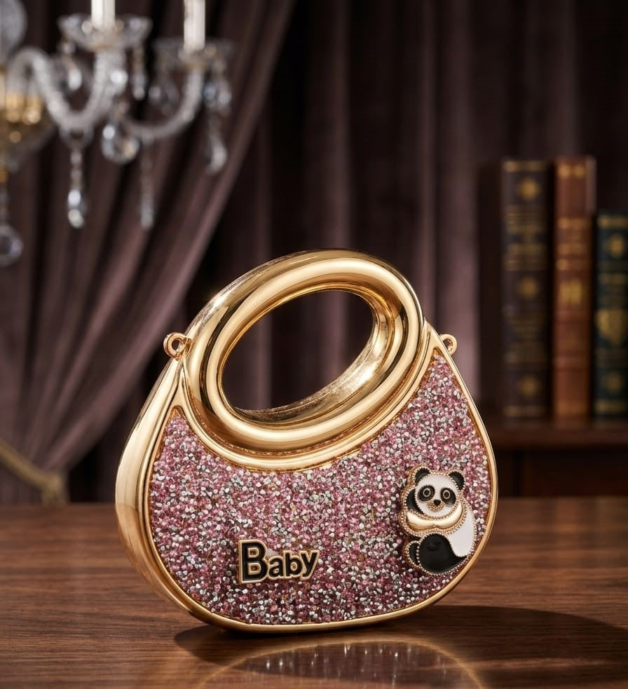 panda crystal mini sling bag