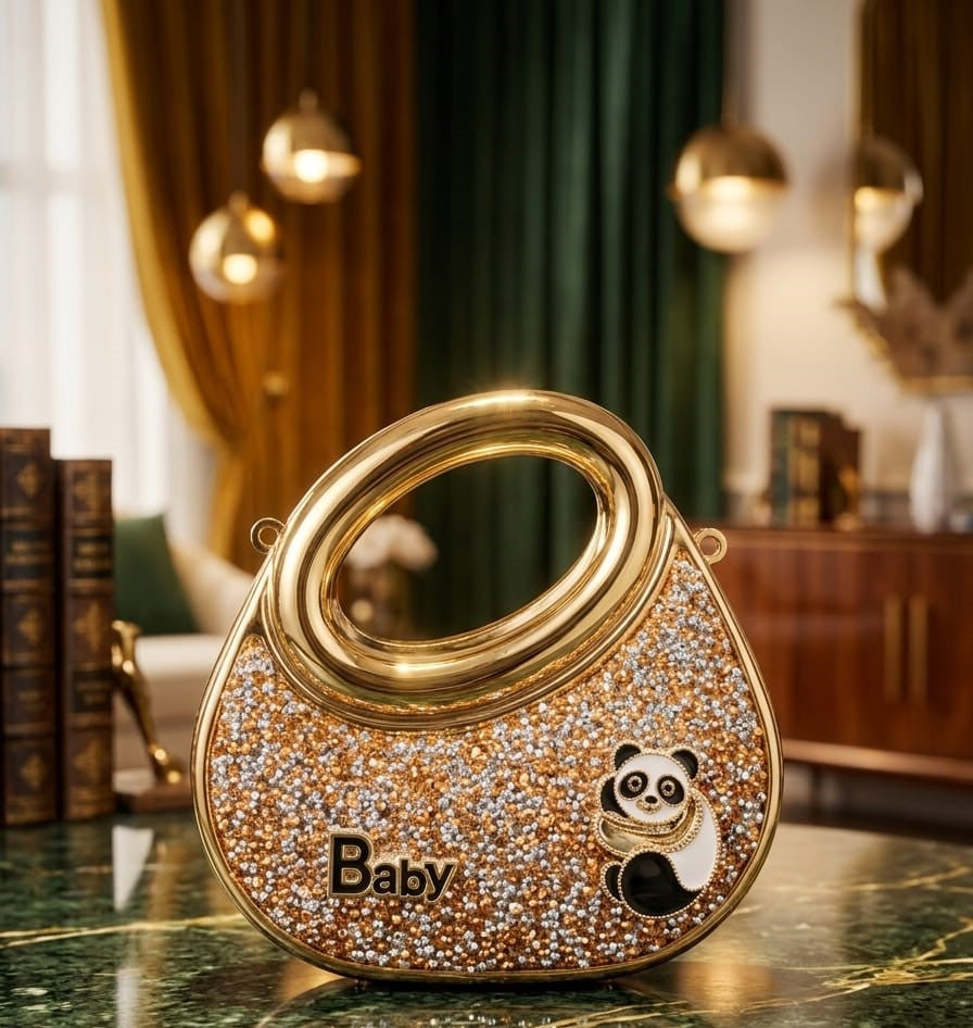 panda crystal mini sling bag