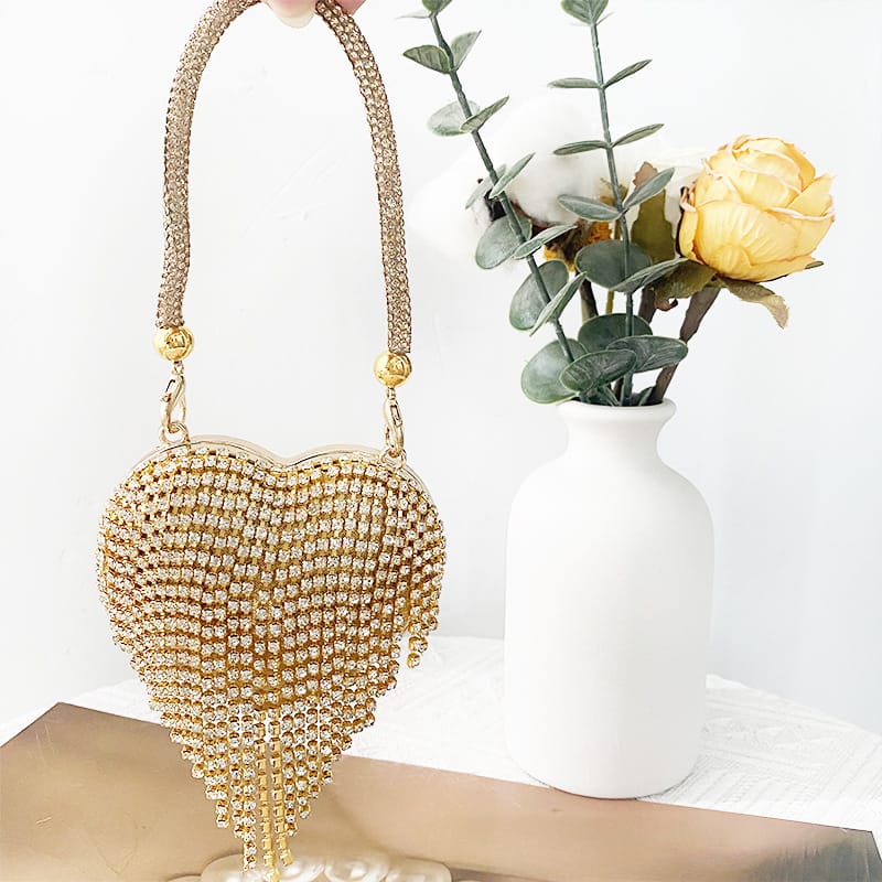 Amore Crystal Tassel Evening Mini Sling bag