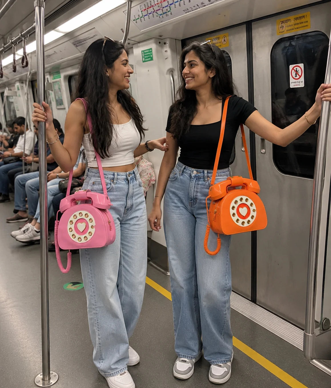 Telephone Shaped Crossbody Sling Bag