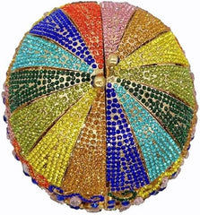 Hot Air Balloon  Crystal Clutch Bag
